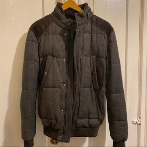 🚩SOLD🚩ZARA MAN COAT JACKET HOOD medium Brown